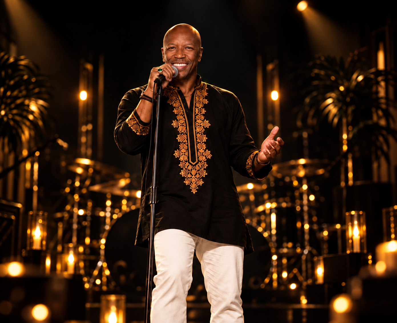 Will Walker singing on stage