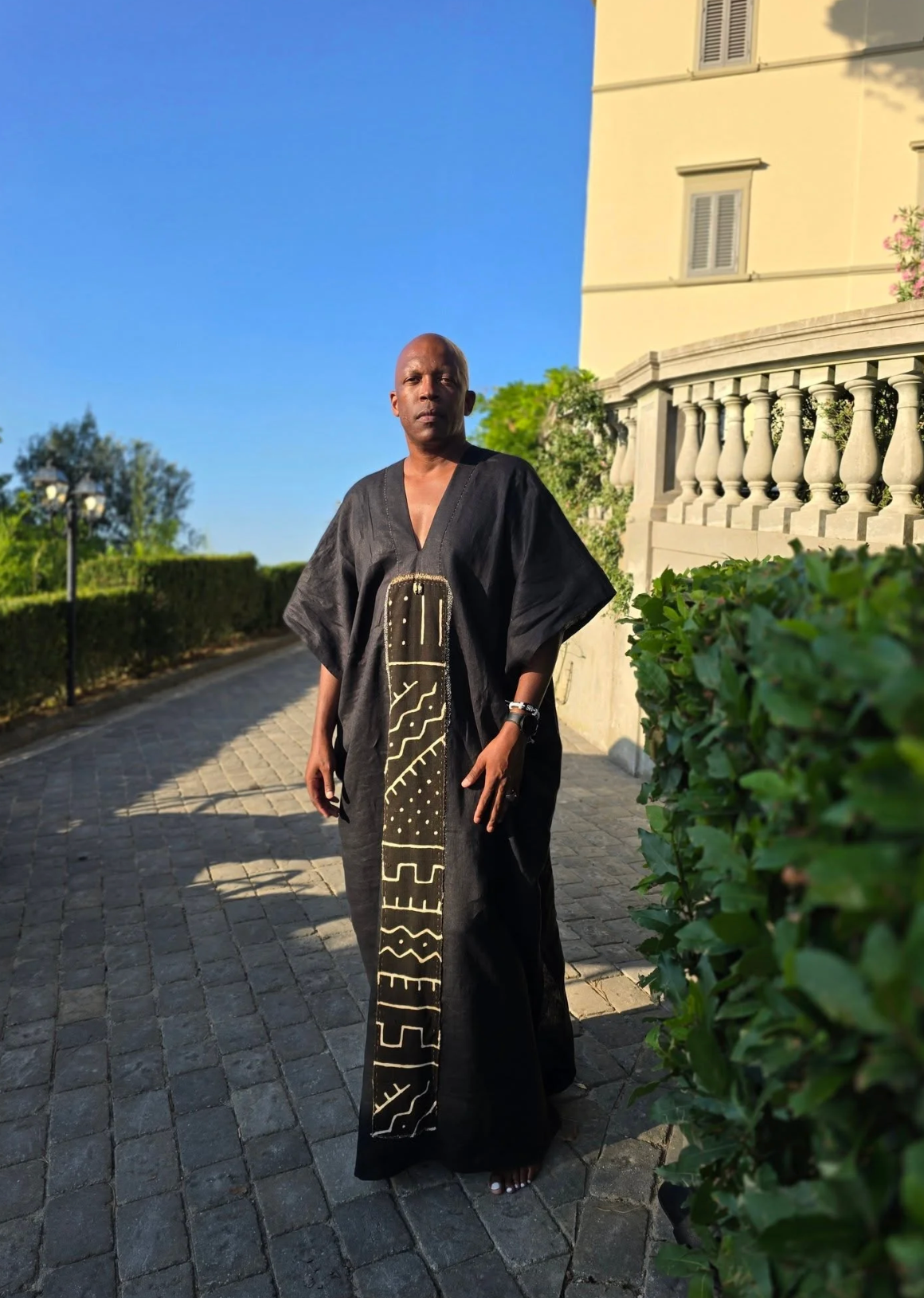Will Walker in Puerto Vallarta wearing a black outfit
